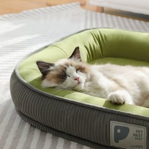 Cozy Raised-Bolster Pet Bed (Four-Season)