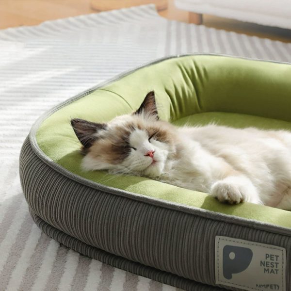 Cozy Raised-Bolster Pet Bed (Four-Season)