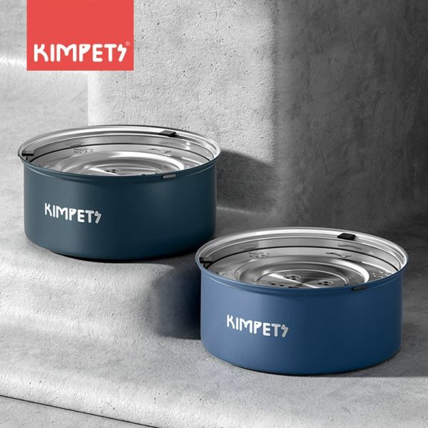 ShopCatDog Anti-Splash Floating Disk Water Bowl — 304 Stainless, S/L