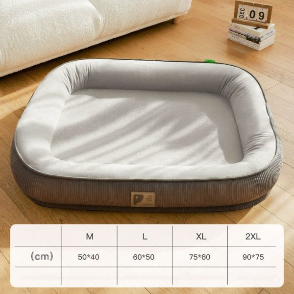 Cozy Raised-Bolster Pet Bed (Four-Season)